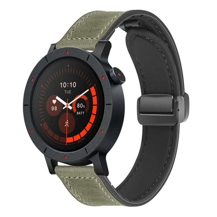 For Nothing CMF Watch 3 Pro Folding Magnetic Buckle Silicone ... (Crazy Horse Pattern Army Green)