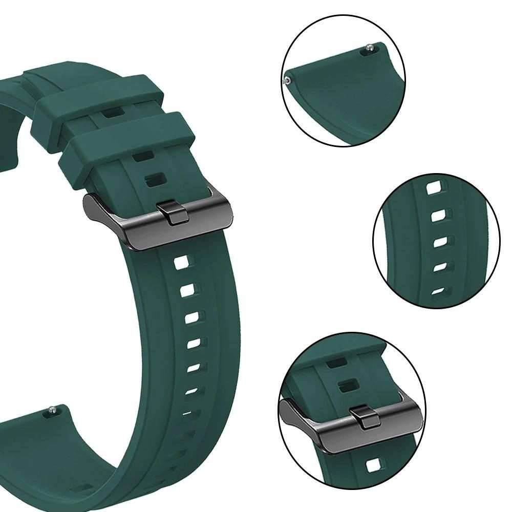 For Nothing CMF Watch 3 Pro Black Buckle Solid Color Silicone Watch Band(White)