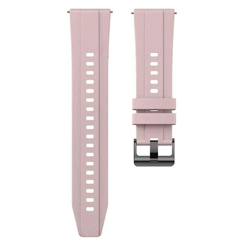 For Nothing CMF Watch 3 Pro Black Buckle Solid Color Silicone Watch Band(Sand Pink)