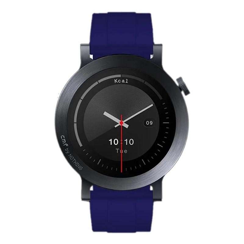 For Nothing CMF Watch 3 Pro Black Buckle Solid Color Silicone Watch Band(Ultramarine)