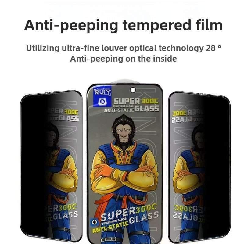 For iPhone 17 Pro 10pcs Armor 300C Ultra-Curved Anti-Static Anti-Dust Silk-Screened Privacy Temper