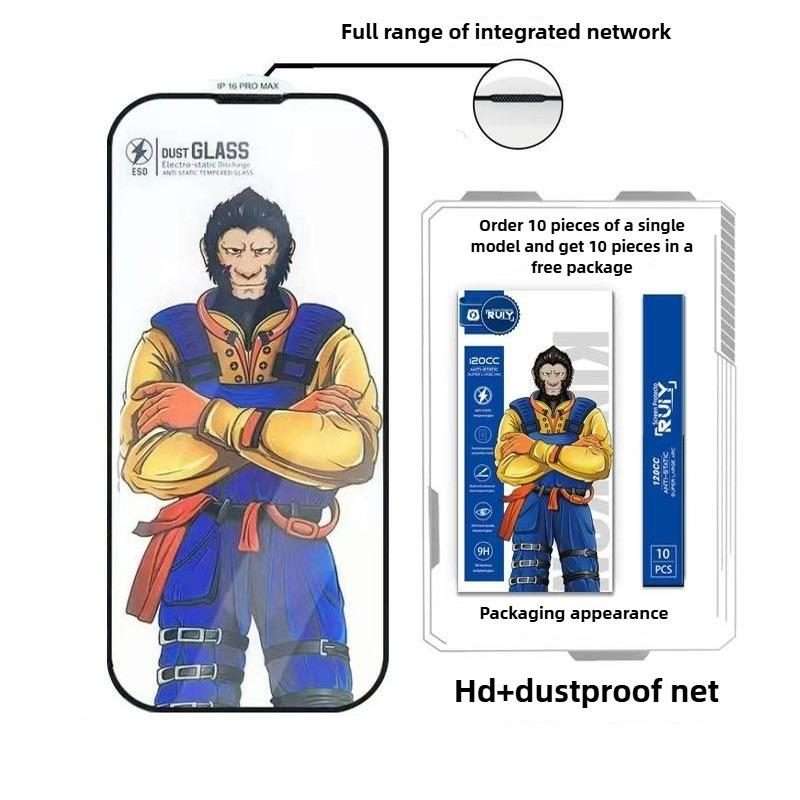 For iPhone 12 Pro 10pcs Armor Super-Strong 3D Curved 120C Anti-Static High-Aluminum Screen-Printed
