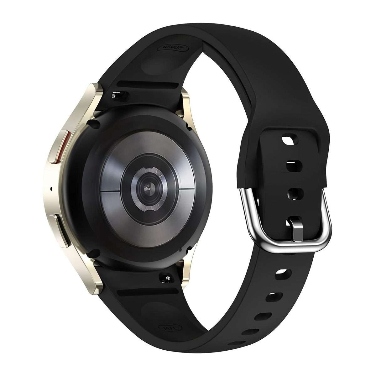 For Samsung Galaxy Watch FE / 7 / 6 / 5 / 4 Slim Silicone Watch Band(Black)