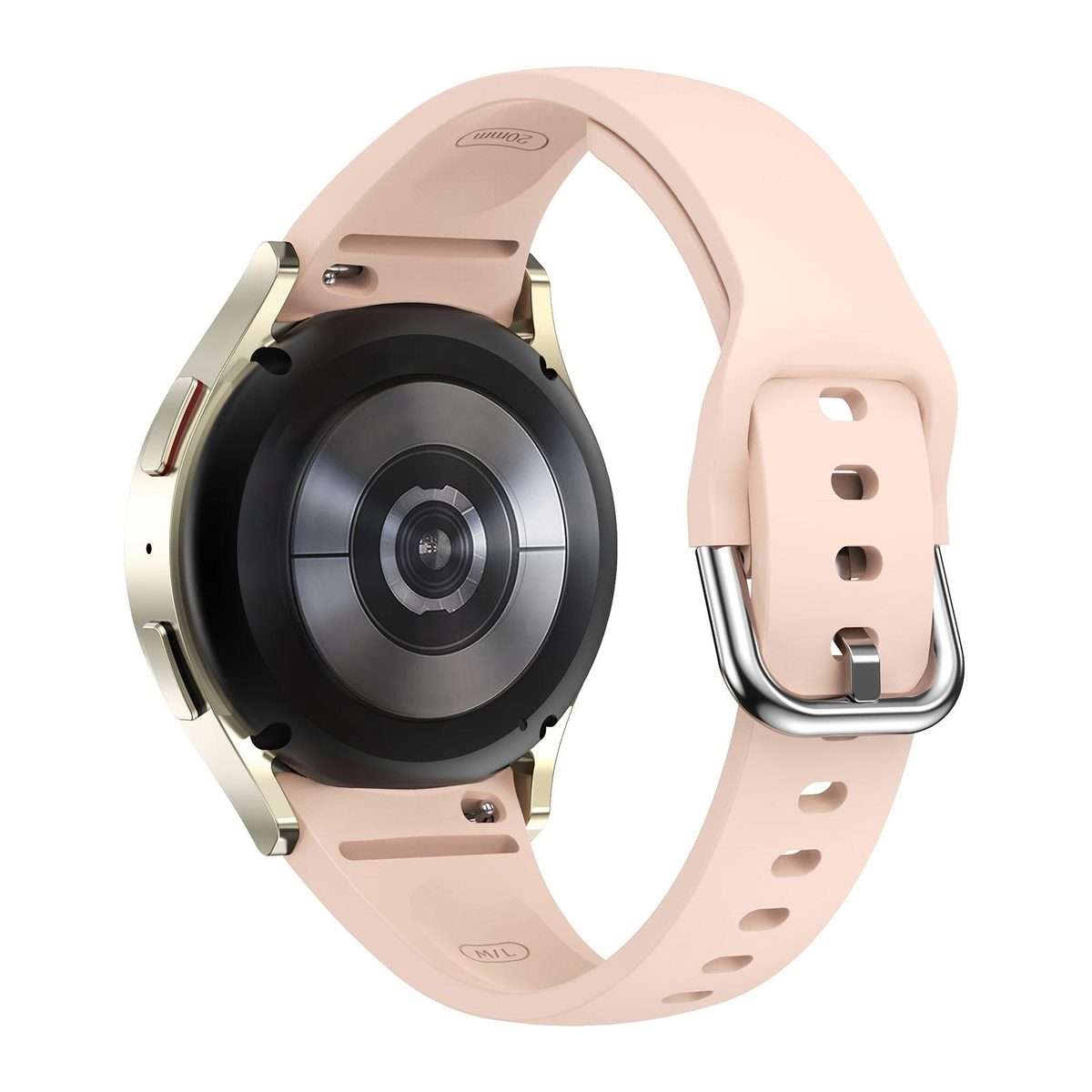 For Samsung Galaxy Watch FE / 7 / 6 / 5 / 4 Slim Silicone Watch Band(Pink)