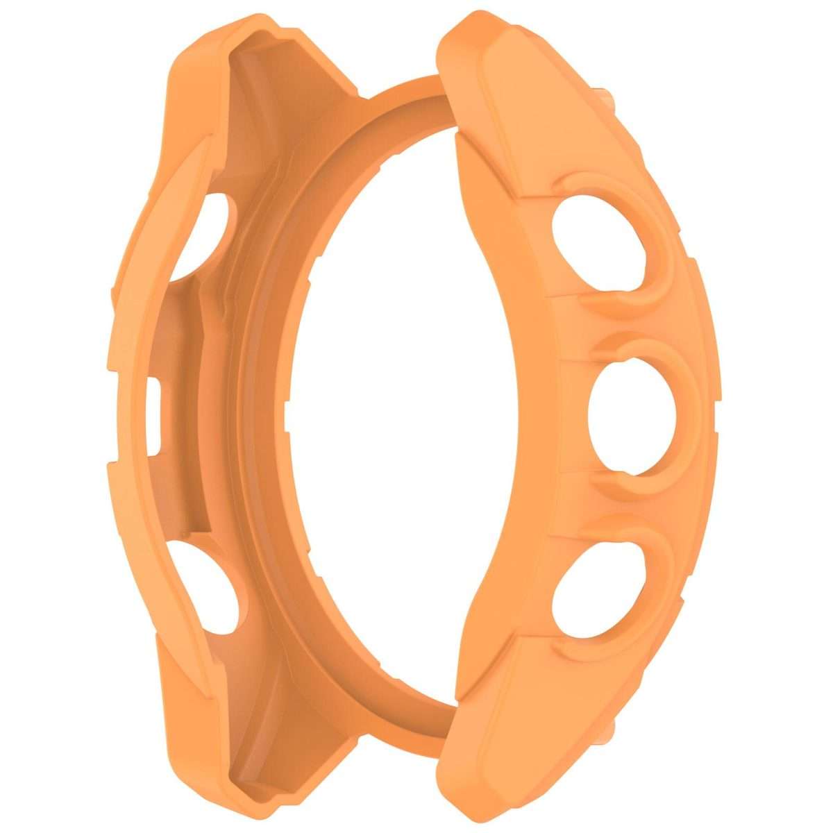 For Garmin Fenix 8 Pro 47mm AMOLED Armor Hollow TPU Half Coverage Watch Protective Cover(Orange)