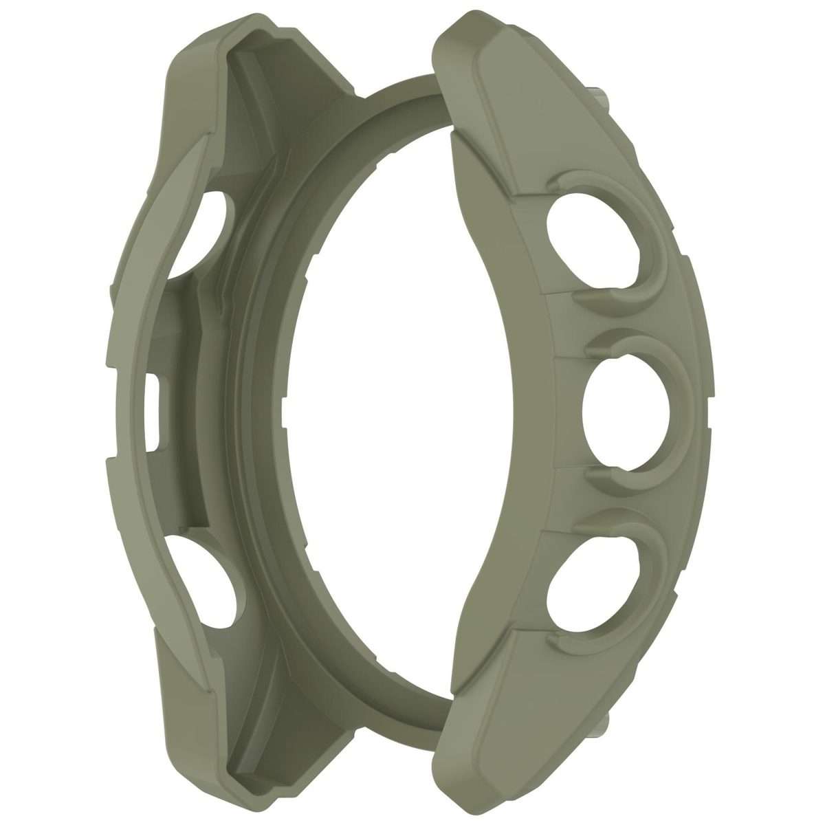 For Garmin Fenix 8 Pro 47mm AMOLED Armor Hollow TPU Half Coverage Watch Protect ... (Juugle Green)