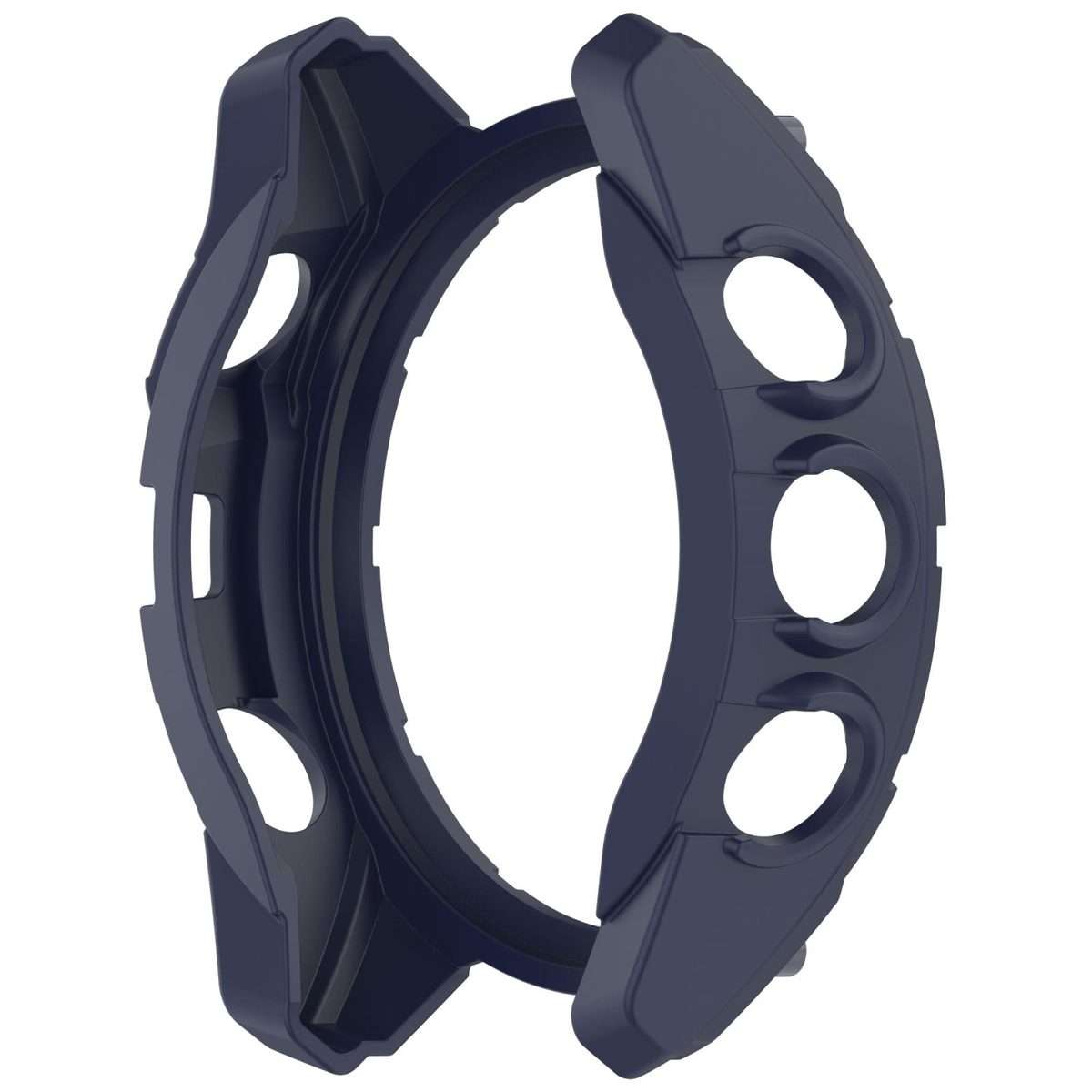 For Garmin Fenix 8 Pro 47mm AMOLED Armor Hollow TPU Half Coverage Watch Protec ... (Midnight Blue)