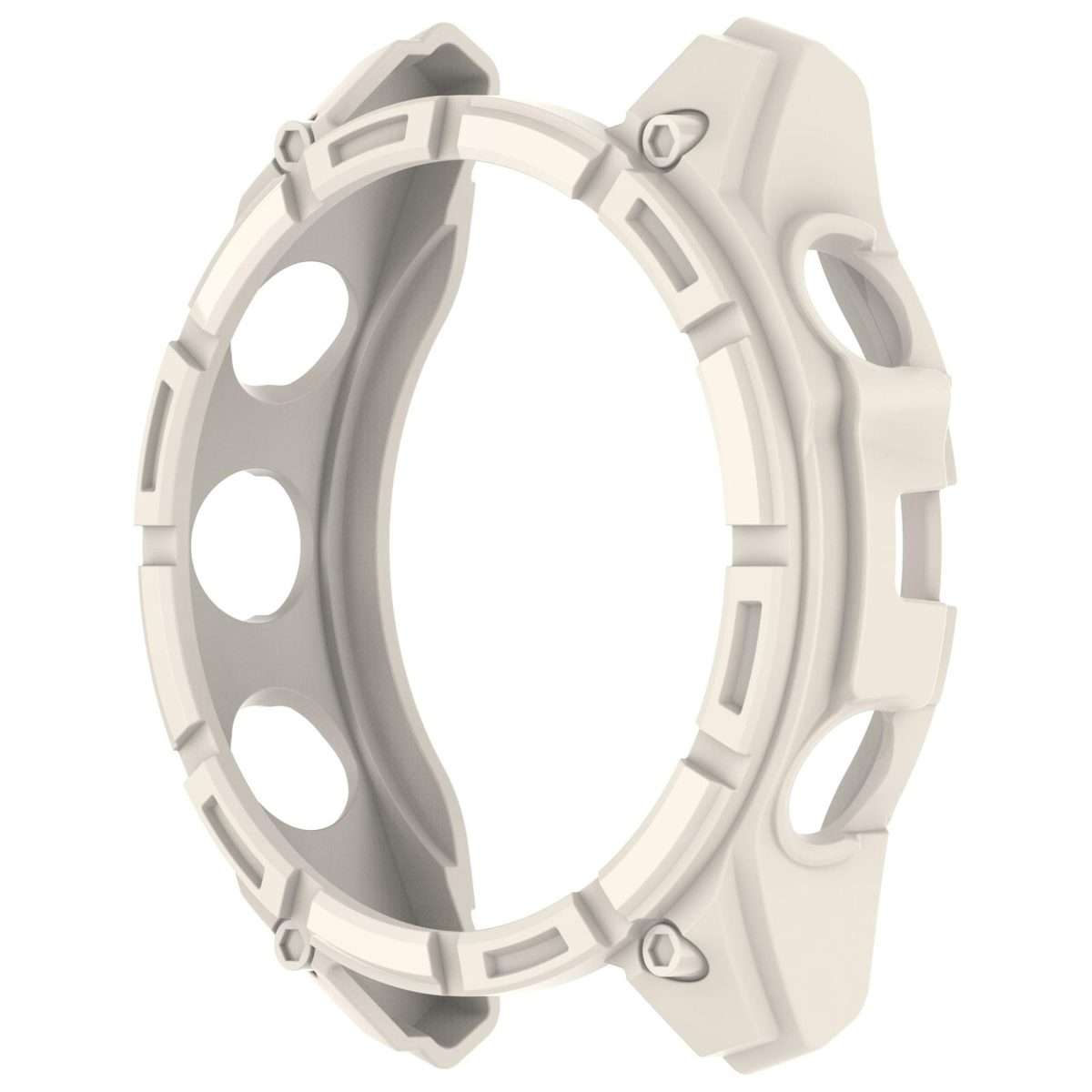 For Garmin Fenix 8 Pro 47mm AMOLED Armor Hollow TPU Half Coverage Watch Protective ... (Starlight)