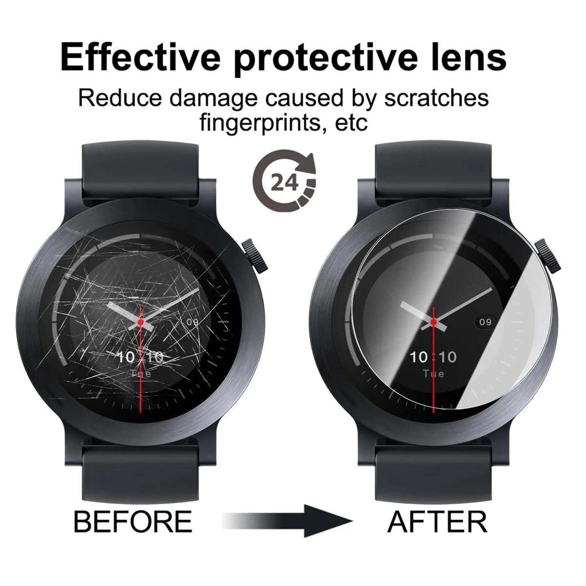 For Nothing CMF Watch 3 Pro Full-Screen Anti-Fingerprint HD Positioning Easy Installation Watch Te