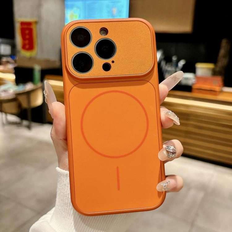 For iPhone 13 Pro Dunjia Organic Silicone MagSafe Shockproof Phone Case(Orange)