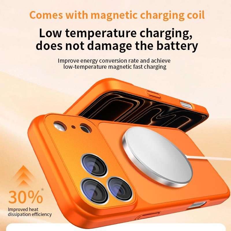 For iPhone 13 Pro Dunjia Organic Silicone MagSafe Shockproof Phone Case(Orange)