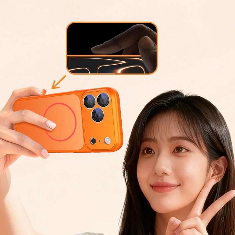 For iPhone 13 Pro Max Dunjia Organic Silicone MagSafe Shockproof Phone Case(Orange)