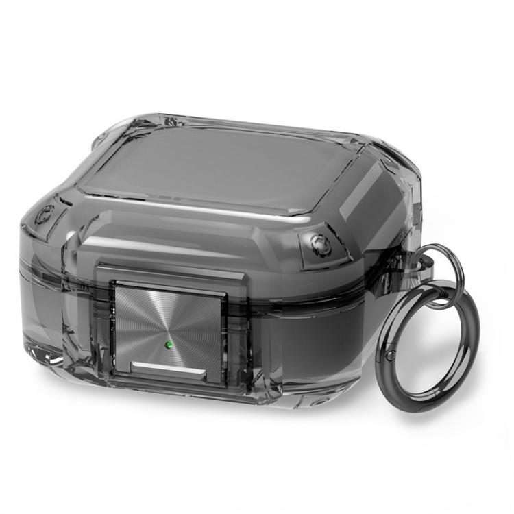 For Galaxy Buds Live / Pro / 2 / 2 Pro / FE Four Corner Air Bag Shockproof ... (Transparent Black)
