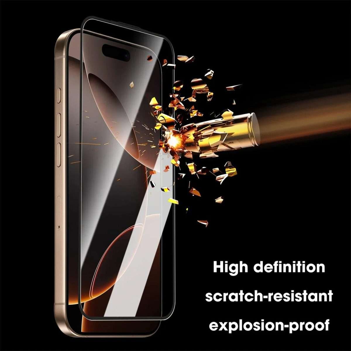 For iPhone 12 Pro Max Easy Install Box Dust-Free Clear Screen-printed HD Tempered Glass Film