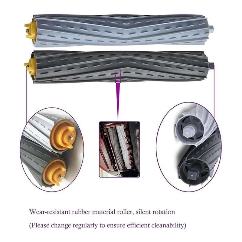 JUNSUNMAY Sweeper Main Clean Brush for iRobot Roomba 800 / 900 Series, Quantity:2 Set