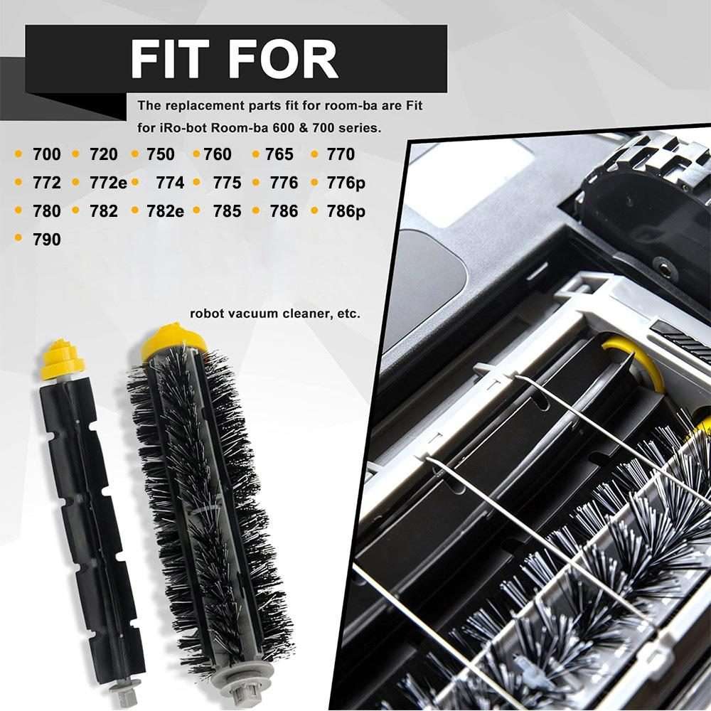 2pcs JUNSUNMAY Sweeper Main Clean Brush for iRobot Roomba 700 Series