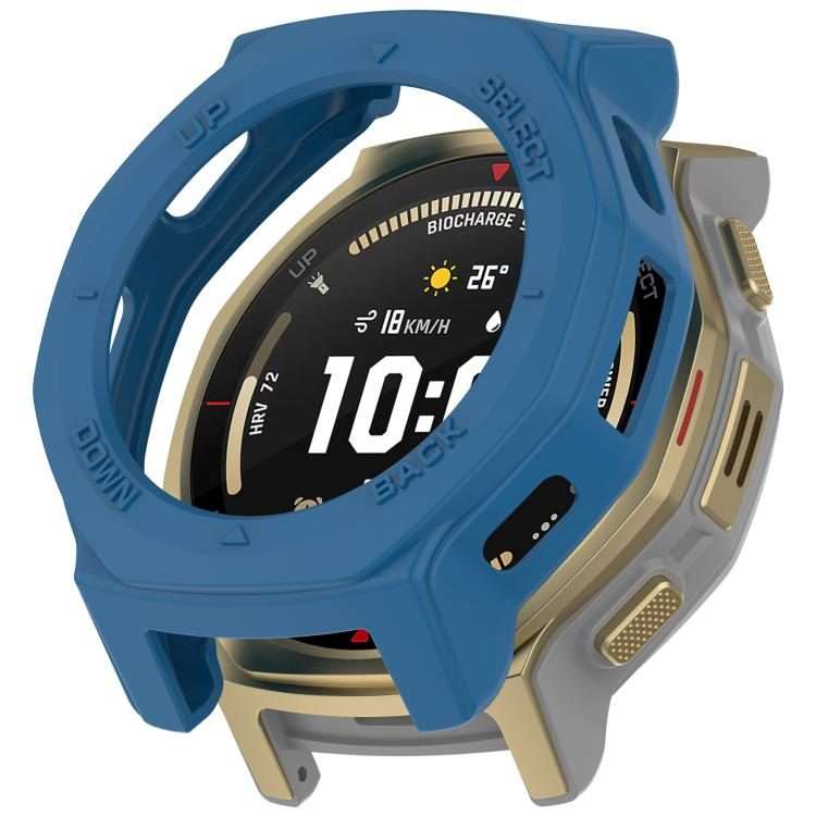 For Amazfit T-Rex 3 Pro 44mm Armor Hollow TPU Half Coverage Watch Protective Cover(Blue)