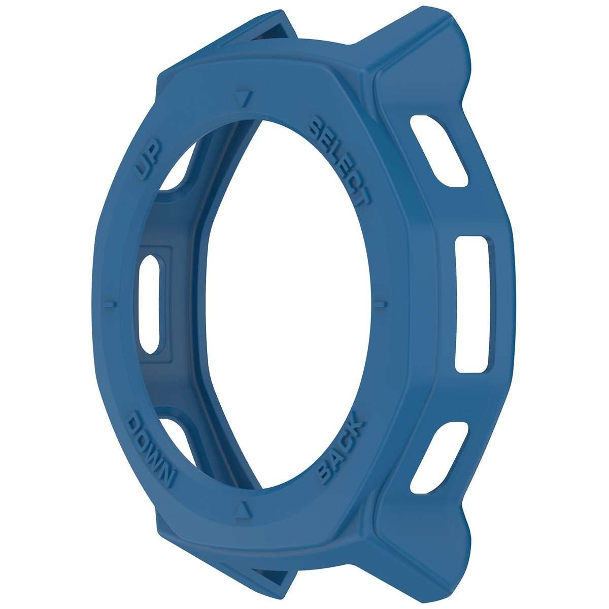 For Amazfit T-Rex 3 Pro 44mm Armor Hollow TPU Half Coverage Watch Protective Cover(Blue)