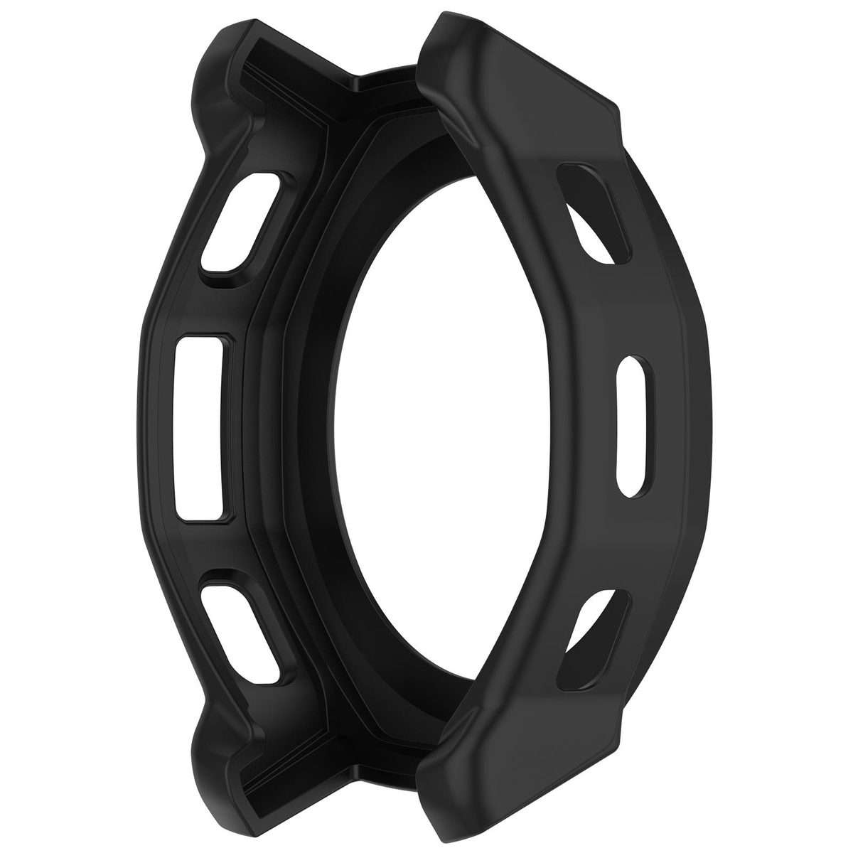 For Amazfit T-Rex 3 Pro 44mm Armor Hollow TPU Half Coverage Watch Protective Cover(Black)