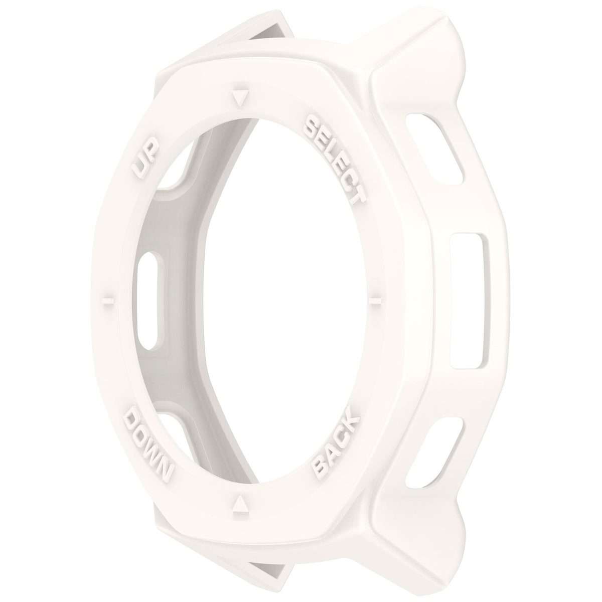 For Amazfit T-Rex 3 Pro 44mm Armor Hollow TPU Half Coverage Watch Protective Cover(White)