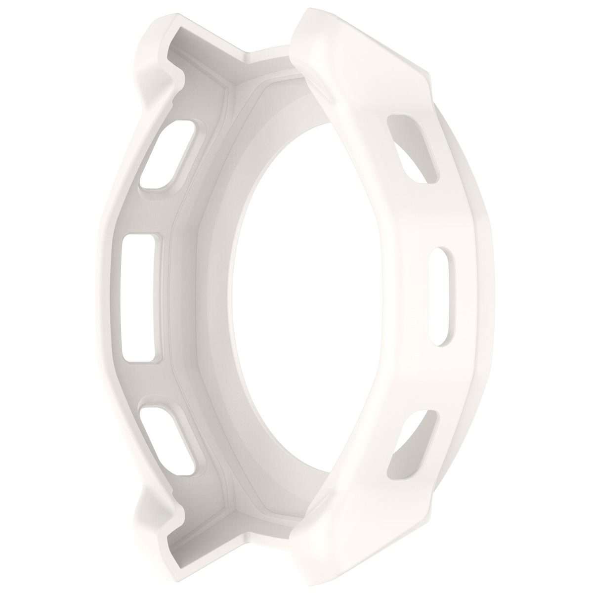 For Amazfit T-Rex 3 Pro 44mm Armor Hollow TPU Half Coverage Watch Protective Cover(White)
