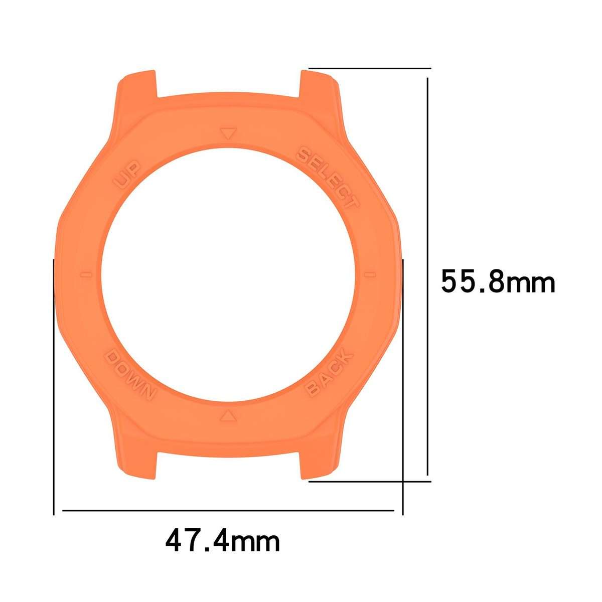 For Amazfit T-Rex 3 Pro 44mm Armor Hollow TPU Half Coverage Watch Protective Cover(White)