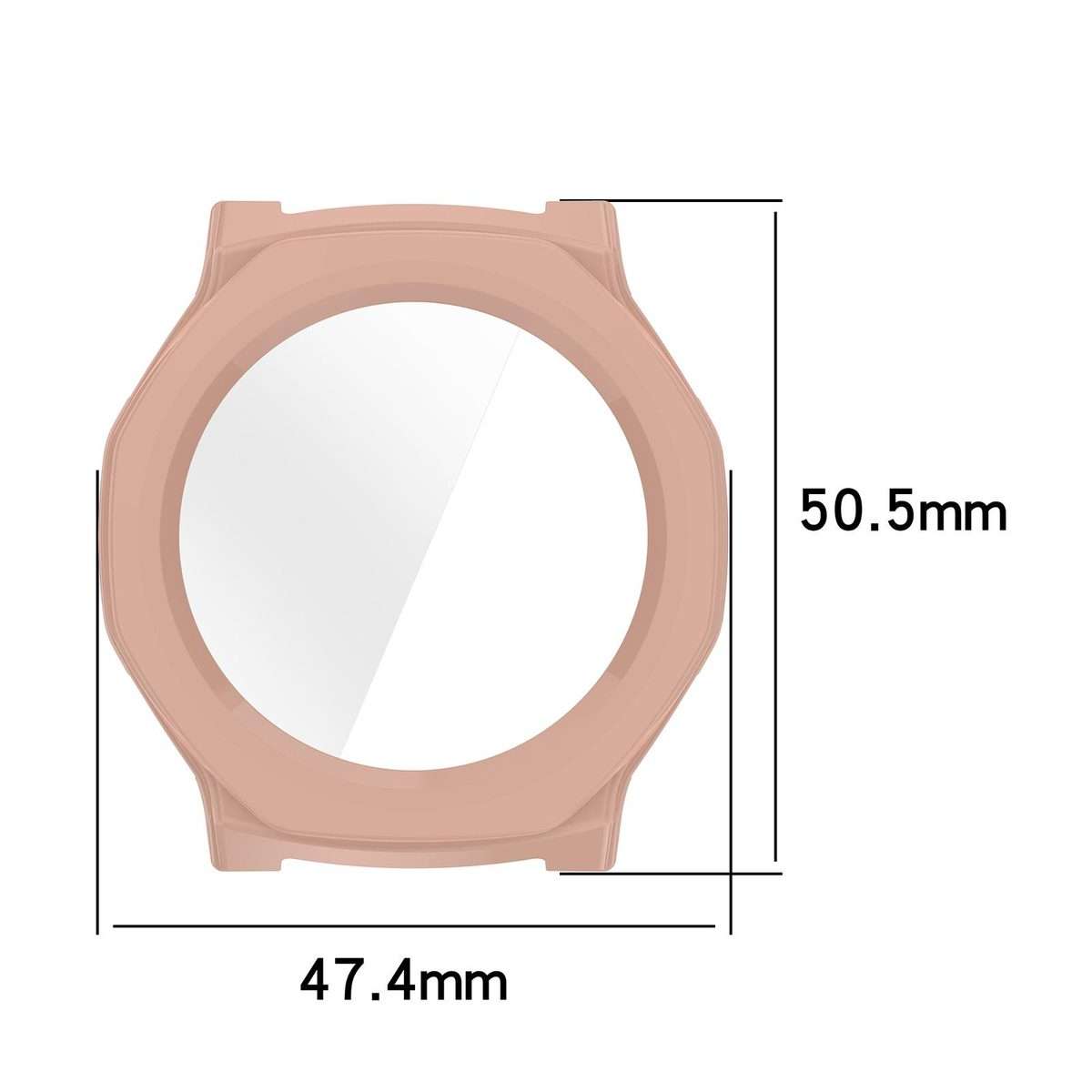 For Amazfit T-Rex 3 Pro 44mm Tempered Film Integrated PC Watch Protective Cover(White)
