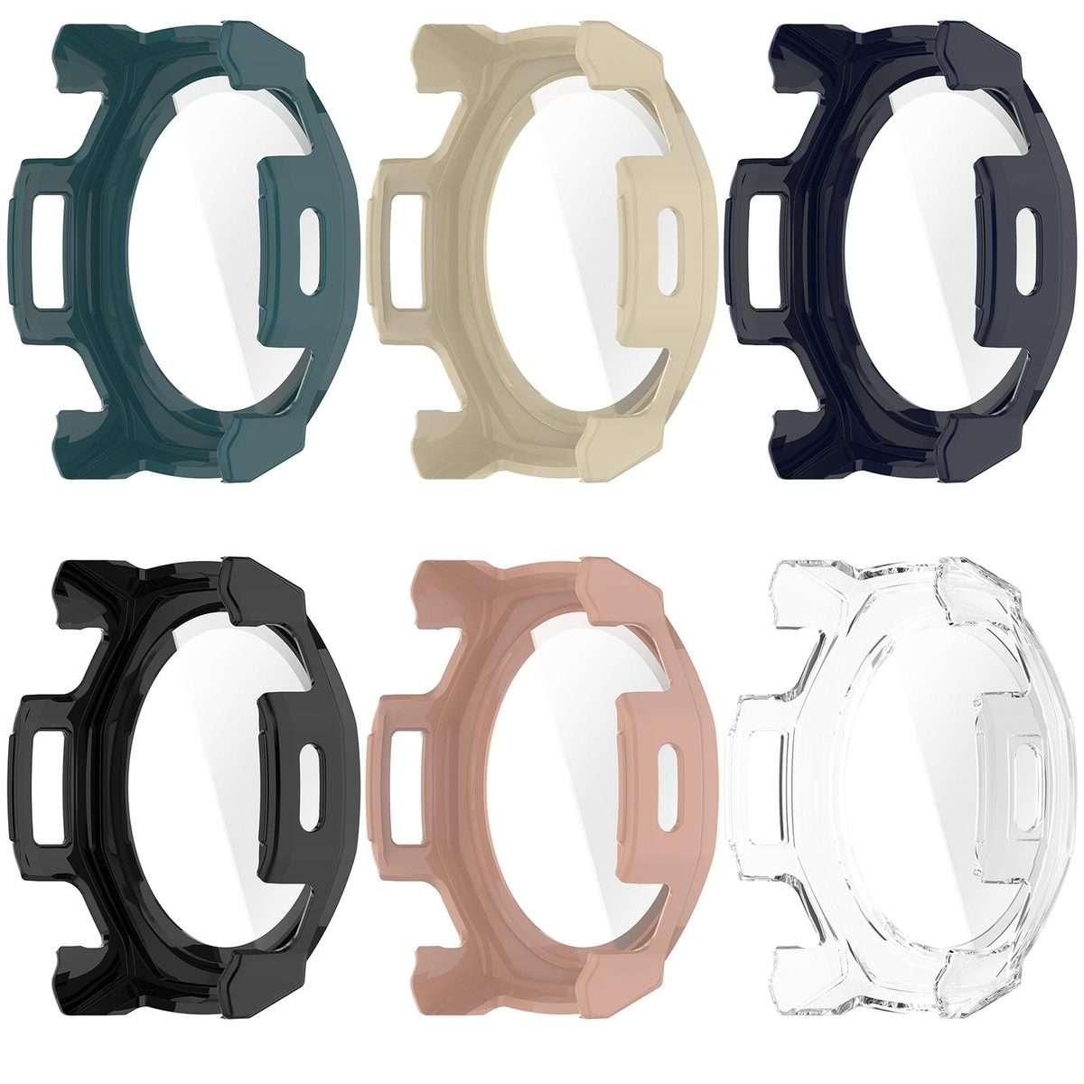 For Amazfit T-Rex 3 Pro 44mm Tempered Film Integrated PC Watch Protective Cover(White)