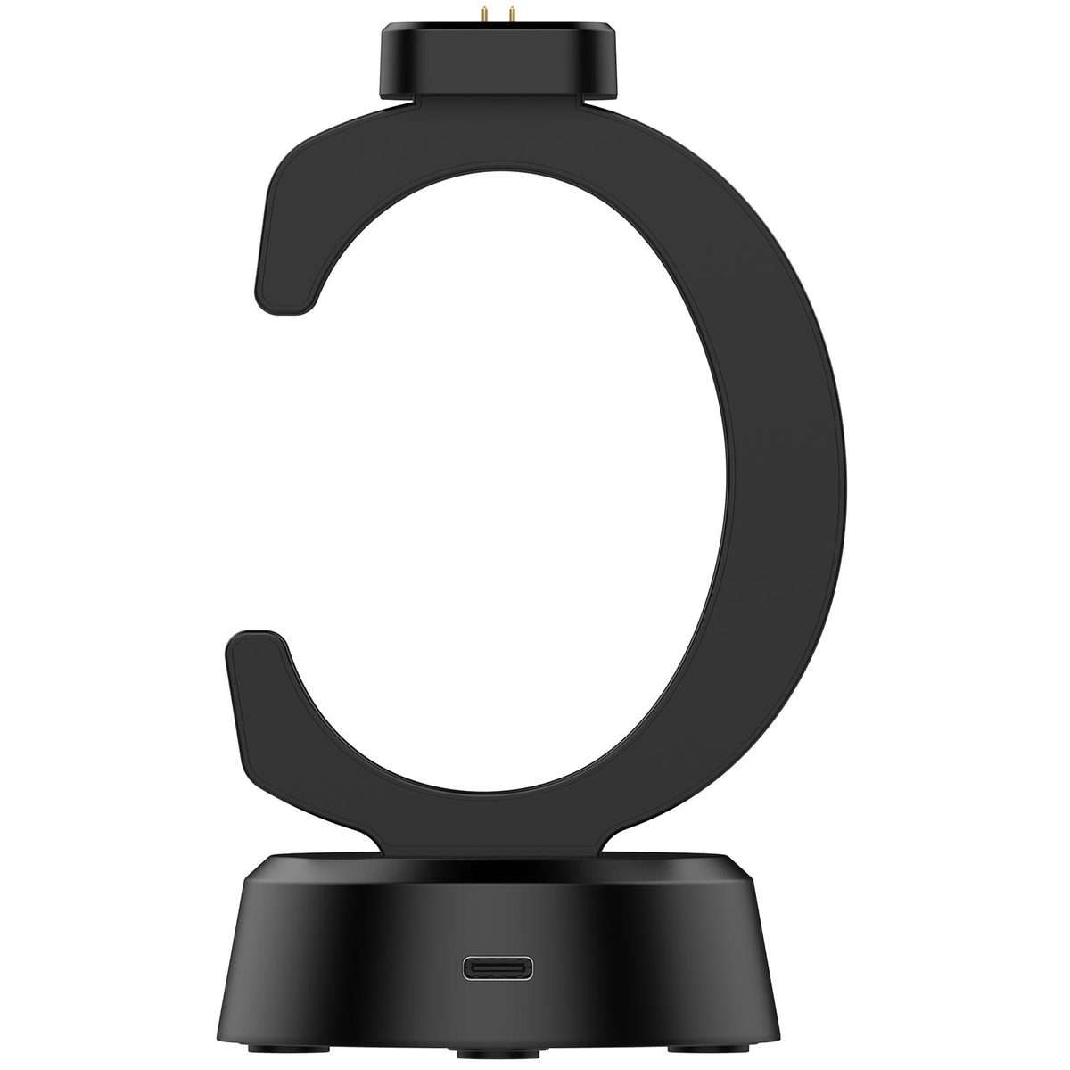 For Amazfit T-Rex 3 Pro C-Shaped Smart Watch Charging Stand Charging Dock Base(Black)