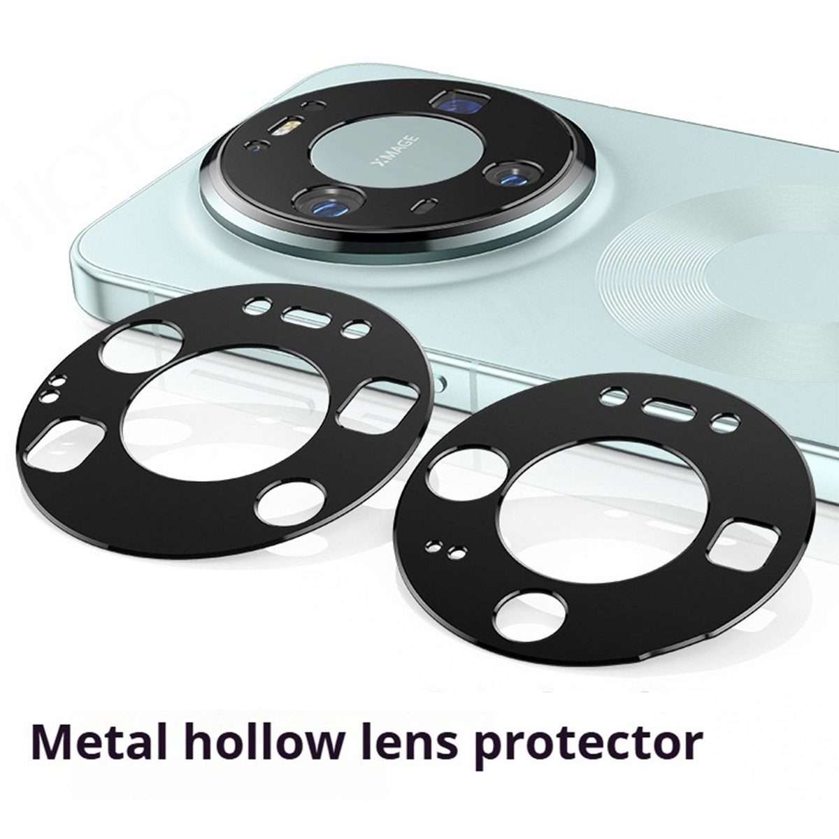 For Huawei Mate 80 Pro Max Kalebol Metal Hollow Lens Protection Ring