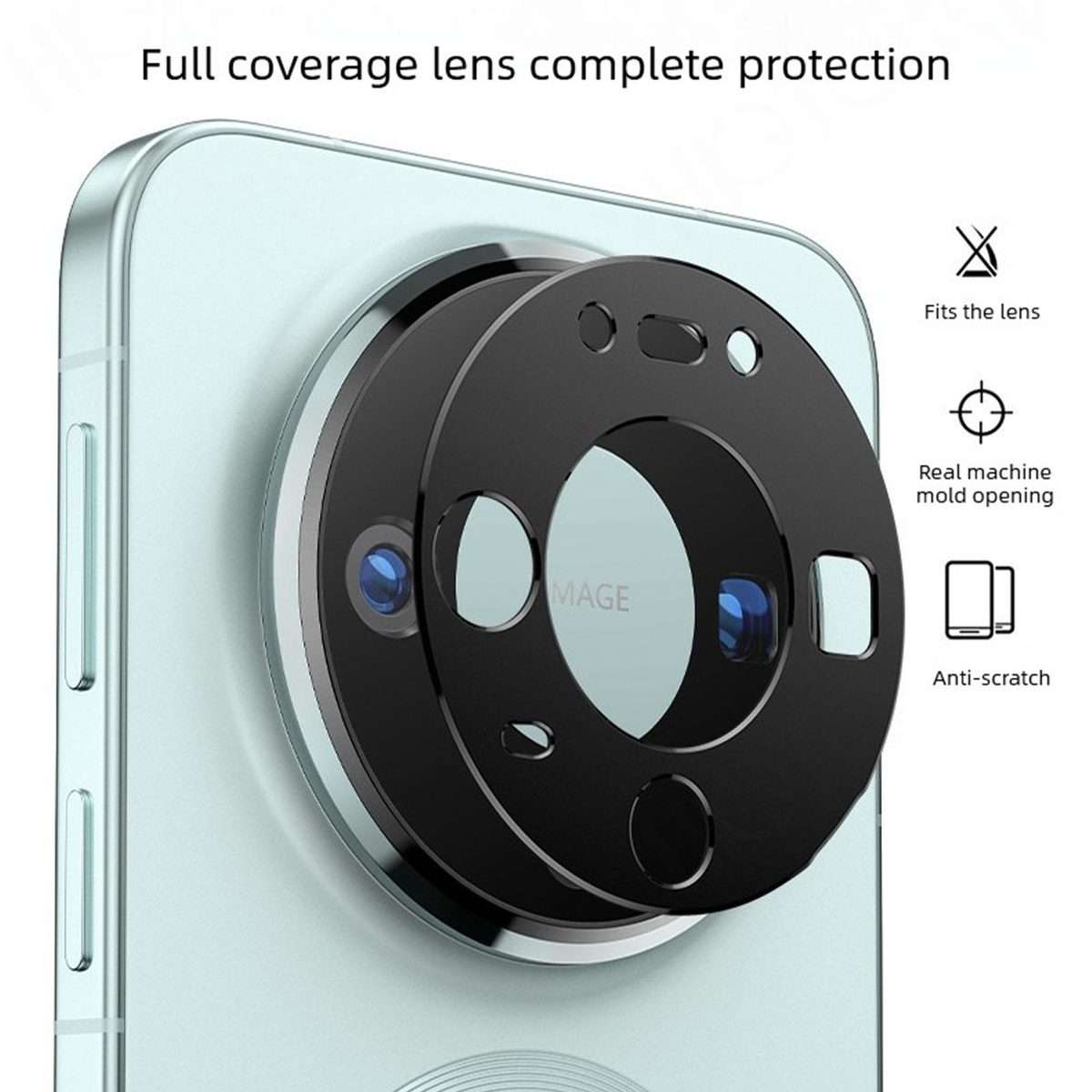 For Huawei Mate 80 Pro Max Kalebol Metal Hollow Lens Protection Ring