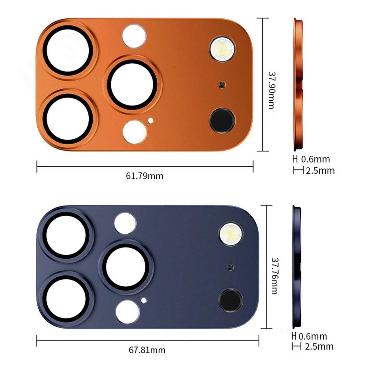 For iPhone 16 Pro Max Kalebol Instant 17 Pro Max Full Coverage Metal Lens Film Protector(Silver)