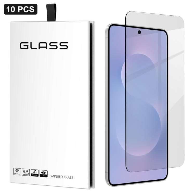 For Samsung Galaxy S25 Edge 5G 10pcs 3D Large Arc Half-Screen No White Border High-Aluminum Thick