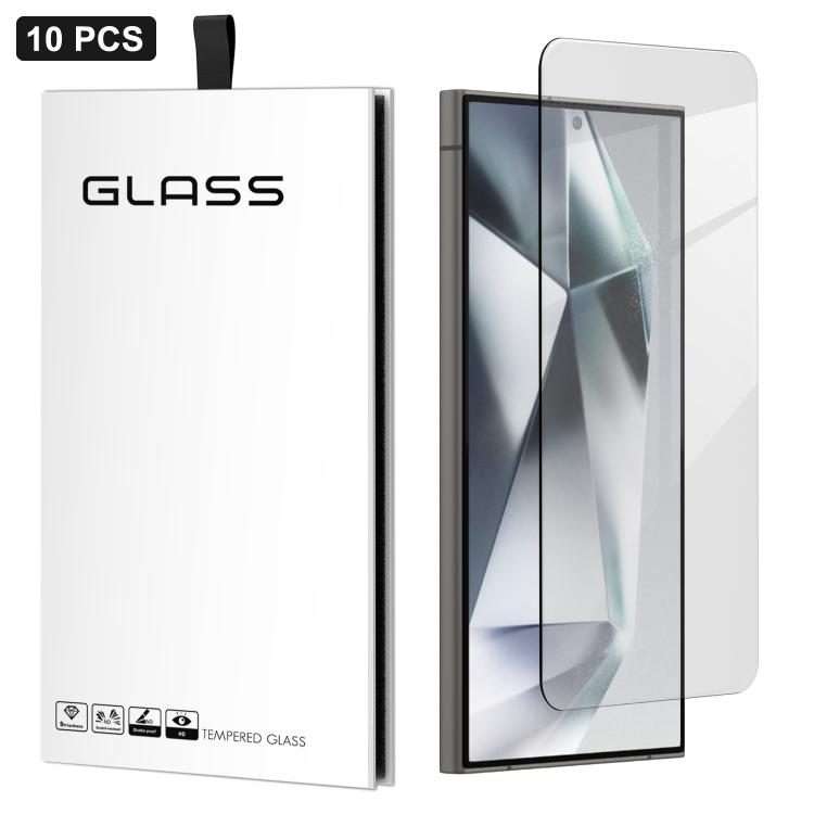 For Samsung Galaxy S24 Ultra 5G 10pcs 3D Large Arc Half-Screen No White Border High-Aluminum Thick