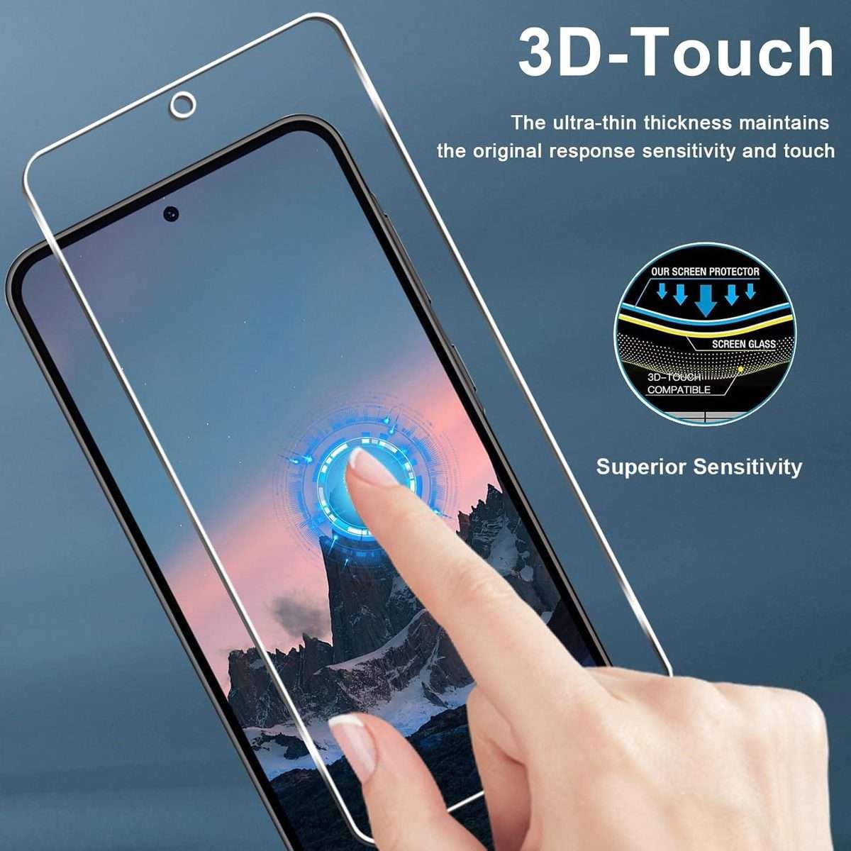 For Samsung Galaxy A37 5G 10pcs 3D Large Arc Half-Screen No White Border High-Aluminum Thick Adhes