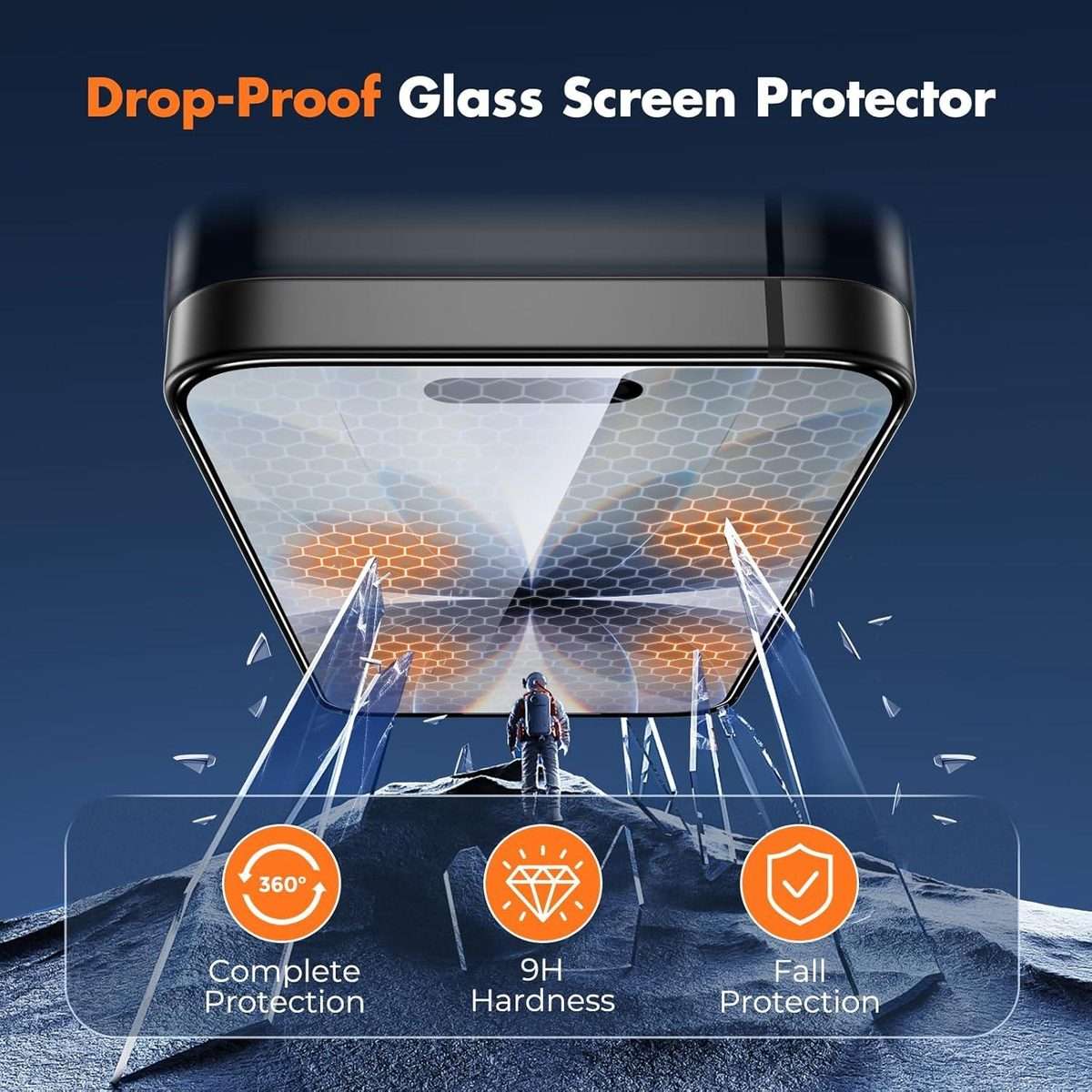 For iPhone 17 Pro Max 10pcs 0.18mm Ultra-Thin Ultrasonic HD Screen-Printed High-Aluminium Thick-Ge