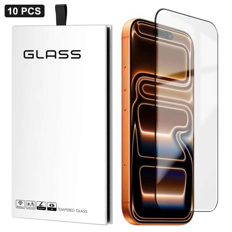 For iPhone 17 Pro 10pcs 0.18mm Ultra-Thin Ultrasonic HD Screen-Printed High-Aluminium Thick-Gel Te