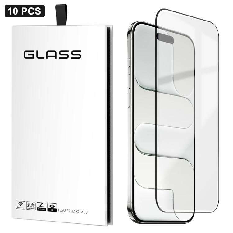 For iPhone Air 10pcs 0.18mm Ultra-Thin Ultrasonic HD Screen-Printed High-Aluminium Thick-Gel Tempe