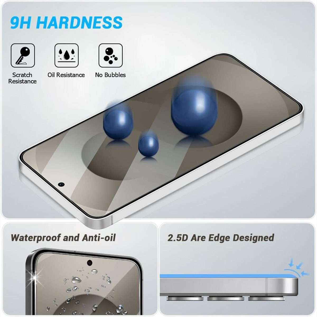 For Samsung Galaxy A37 5G 10pcs 0.18mm Ultra-Thin Ultrasonic HD Screen-Printed High-Aluminium Thic