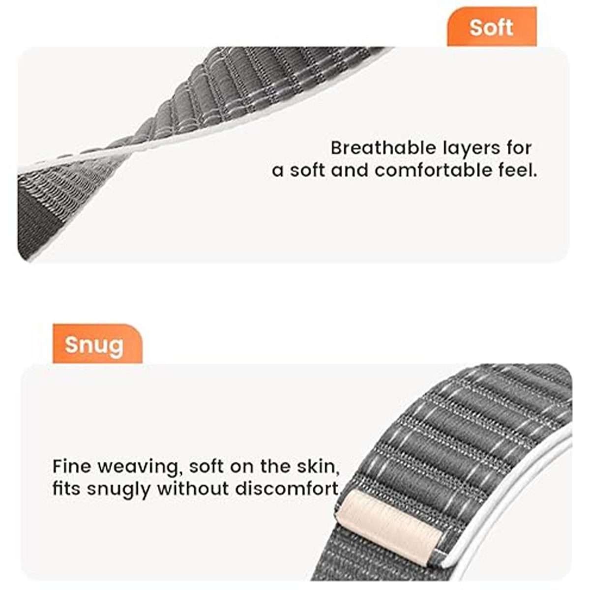 20mm Press Button Wave Texture Nylon Hook And Loop Fastener Watch Band(Wine Red)