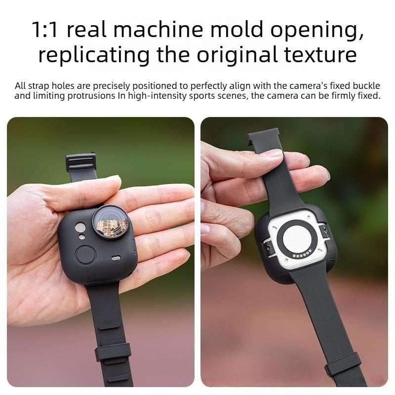 For Insta360 Go Ultra Sports Camera Expansion Strap Silicone Protective Cover(Grey)