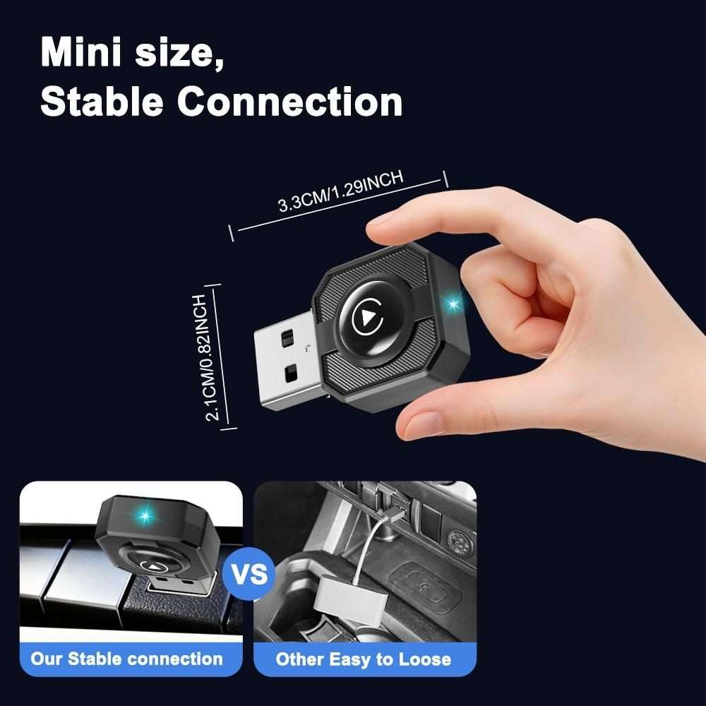M32 CarPlay / Android Auto Vehicles Wired to Wireless Converter 2 in 1 AI Box Wireless Car Adapter