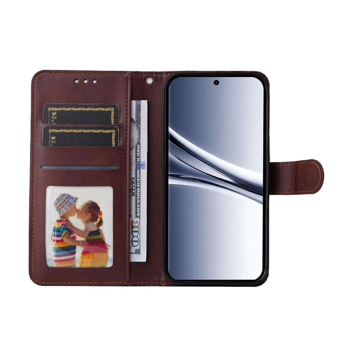For Redmi Note 15 Pro+ 5G Global 163.3mm ENKAY Card Wallet Calf Texture Leather Phone Ca ... (Red)