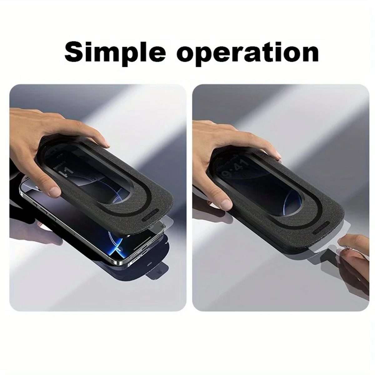 For iPhone 17 Pro Max Smooth Anti-Fingerprint Easy Install Dust-Free Box Privacy Tempered Glass Fi