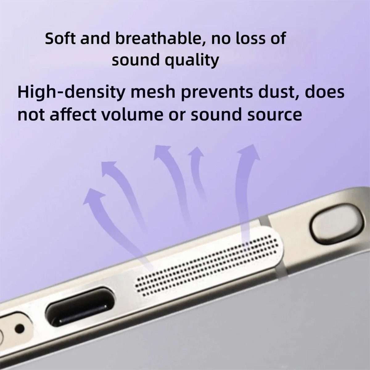 For Samsung Galaxy S26 Ultra 5G 5pcs High-Density Metallic Integrated Speaker Dust Cover(Silver)
