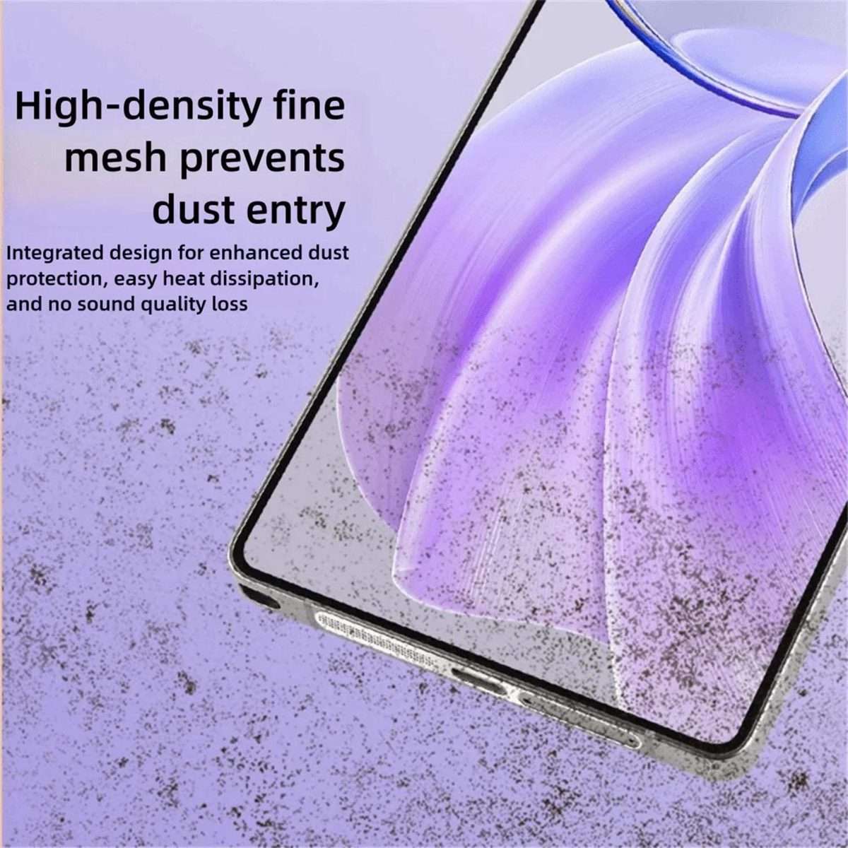 For Samsung Galaxy S26 Ultra 5G 5pcs High-Density Metallic Integrated Speaker Dust Cover(Silver)