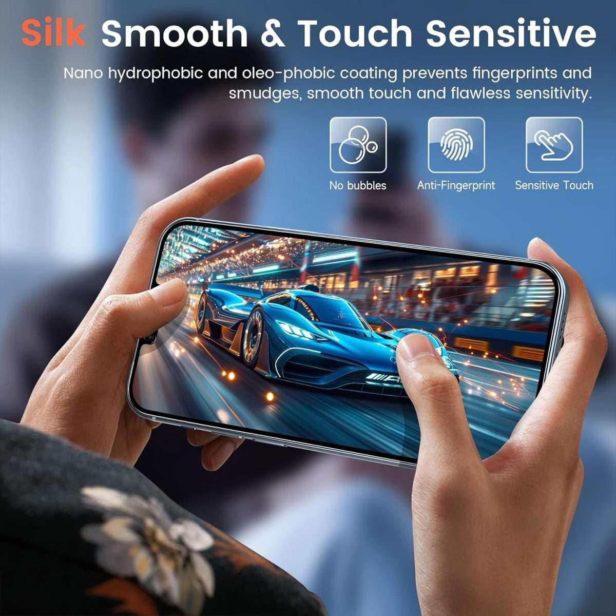 For iPhone 16 Pro Max 10pcs 3D Large Arc Edge Electroplated Explosion-Proof Scratch-Resistant Full