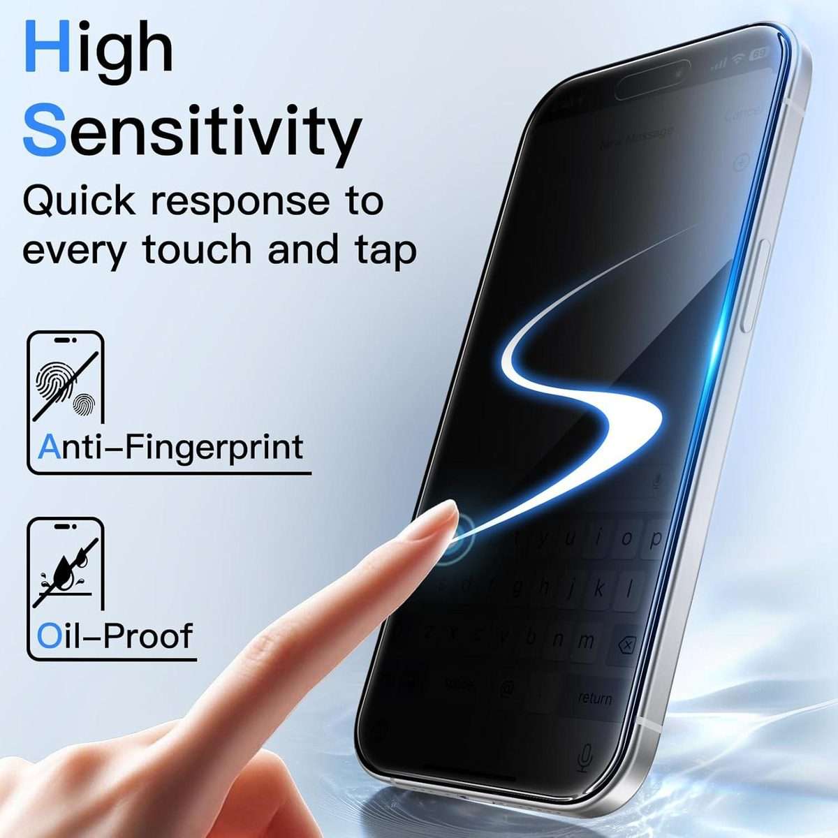 For iPhone 15 Pro 10pcs 3D Large Arc Edge Electroplated Explosion-Proof Scratch-Resistant Full-Scr