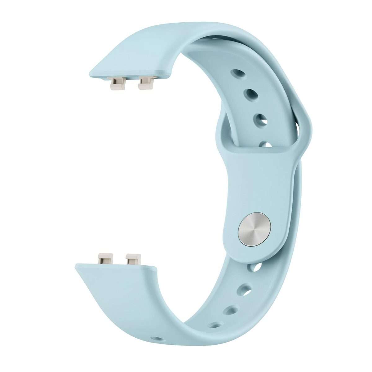 For Huawei Band 11 / Band 11 Pro Glossy Reverse Buckle Solid Color Silicone Watch Band(Blue)