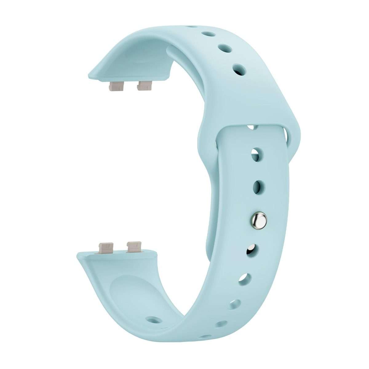 For Huawei Band 11 / Band 11 Pro Glossy Reverse Buckle Solid Color Silicone Watch Band(Blue)